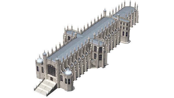 Infografik: Windsor Castle | Modelling, Texturierung, Beleuchtung & Rendering