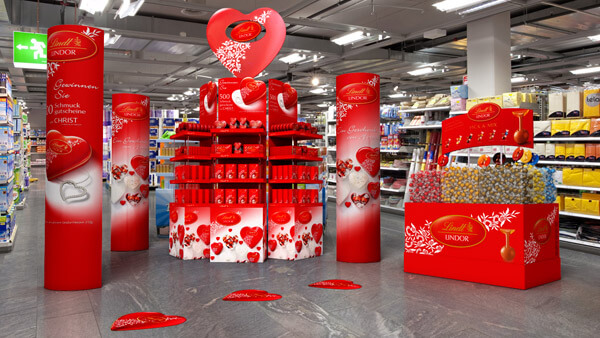 Lindt: Point of Sales Stand Medium | Modelling & Rendering